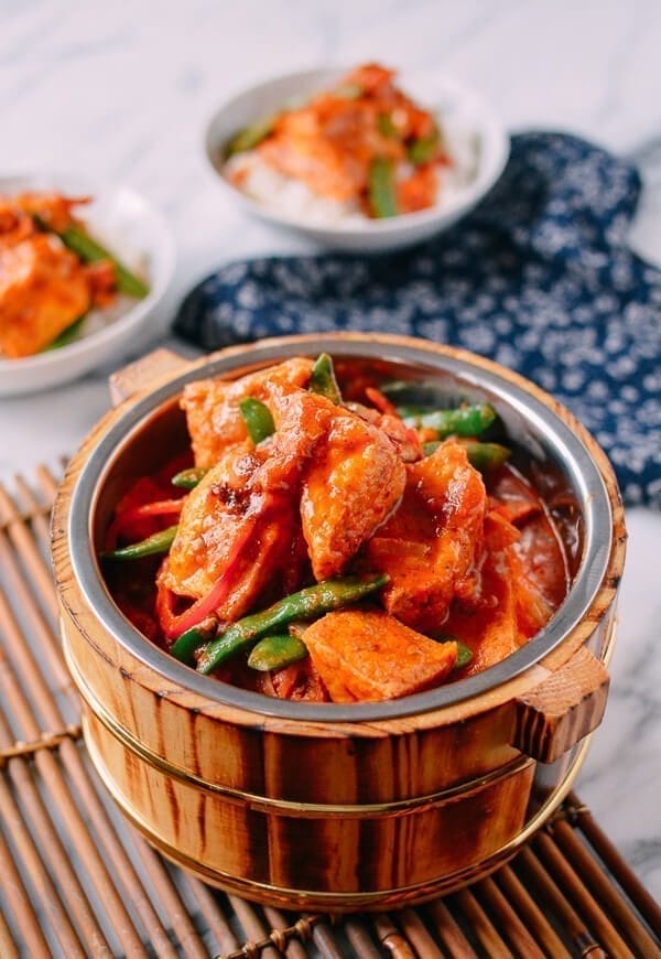 Red Curry Tofu, by thewoksoflife.com
