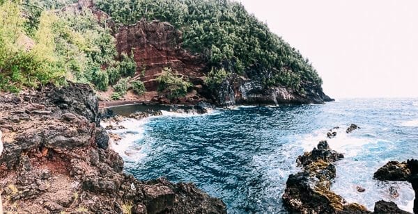 Red Sand Beach Road to Hana