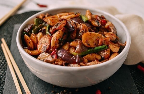 Spicy Stir-fried Rice Cakes, by thewoksoflife.com