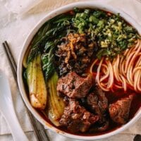 Taiwanese Beef Noodle Soup (Instant Pot), by thewoksoflife.com