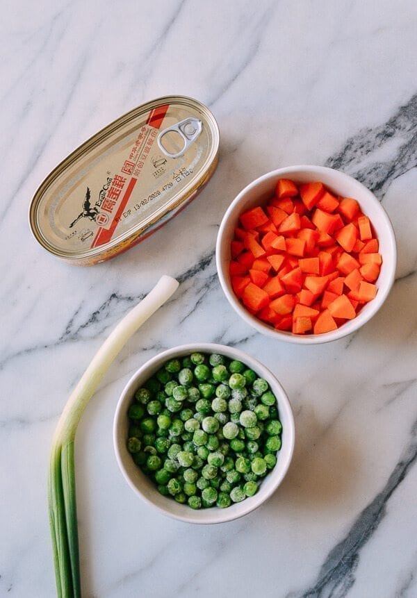 One Pot Rice Cooker Rice with Dace Fish, by thewoksoflife.com