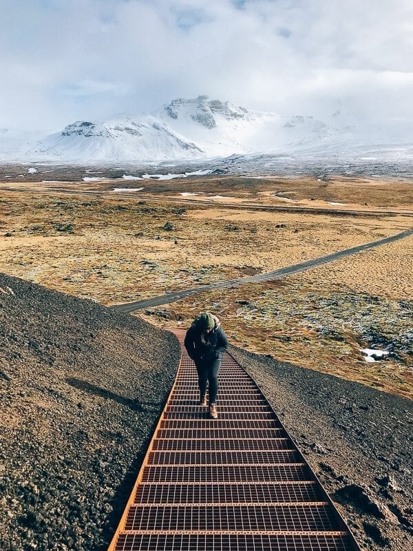 Snæfellsnes Crater Stairs