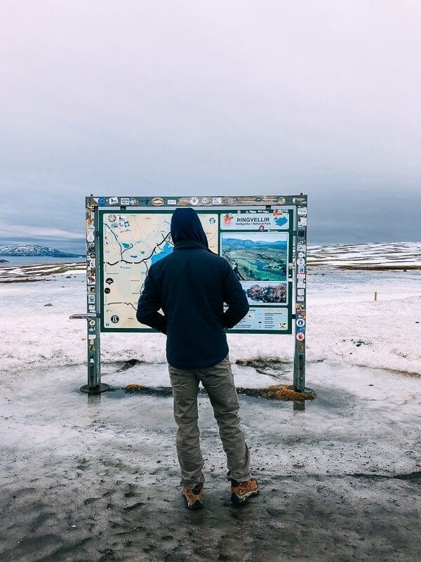 Thingvellir National Park Sign