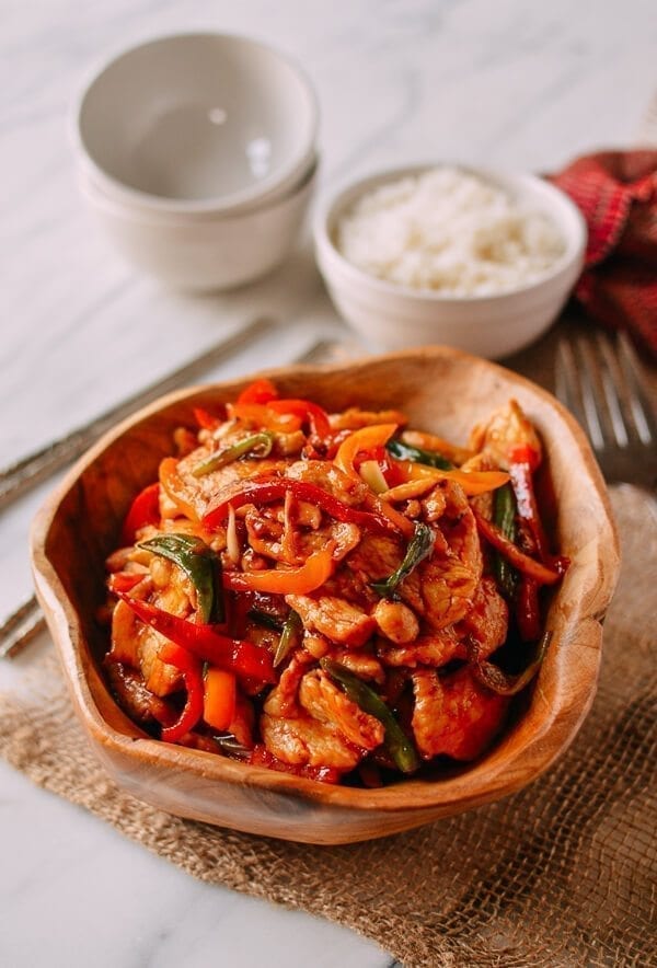 Thai Chili Sauce Chicken Stir-fry, by thewoksoflife.com