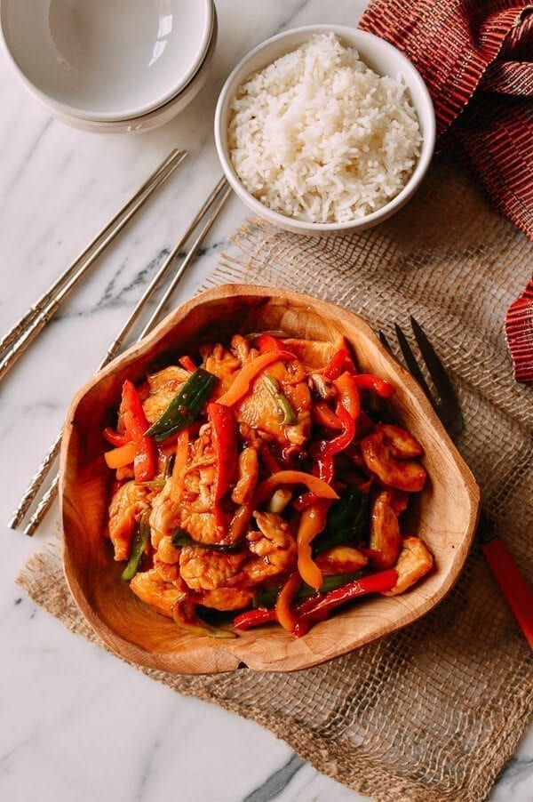 Thai Chili Sauce Chicken Stir-fry, by thewoksoflife.com