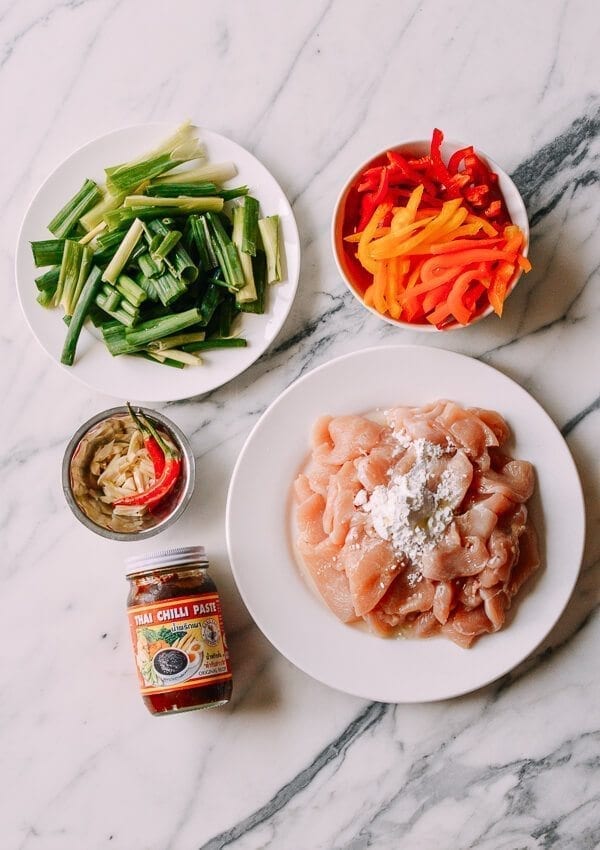 Thai Chili Sauce Chicken Stir-fry, by thewoksoflife.com