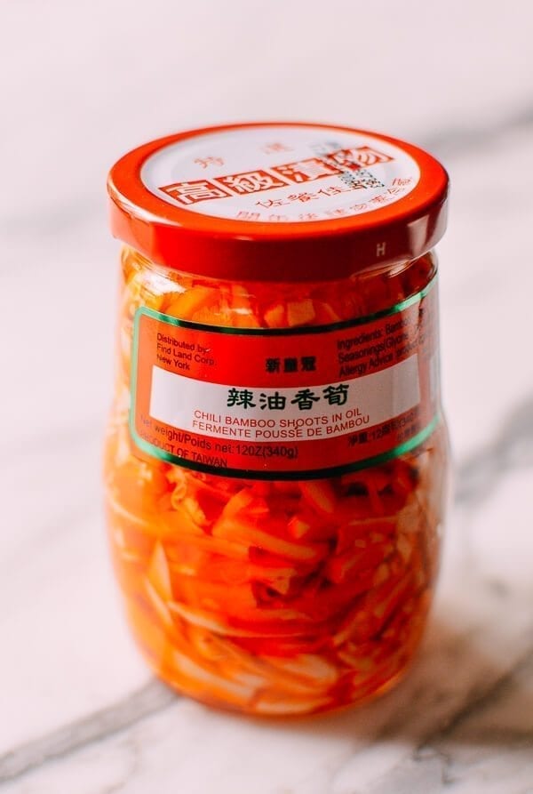 Jarred Chili Bamboo Shoots, thewoksoflife.com