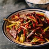 Dry Fried Sichuan Beef, by thewoksoflife.com