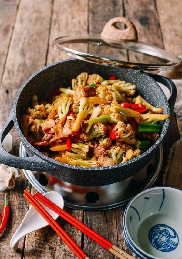 Chinese Dry Pot Cauliflower, by thewoksoflife.com