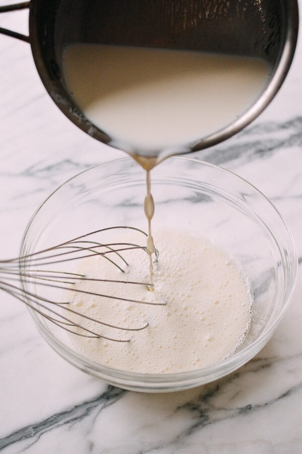 Cantonese Steamed Milk Egg Pudding (双皮奶), by thewoksoflife.com