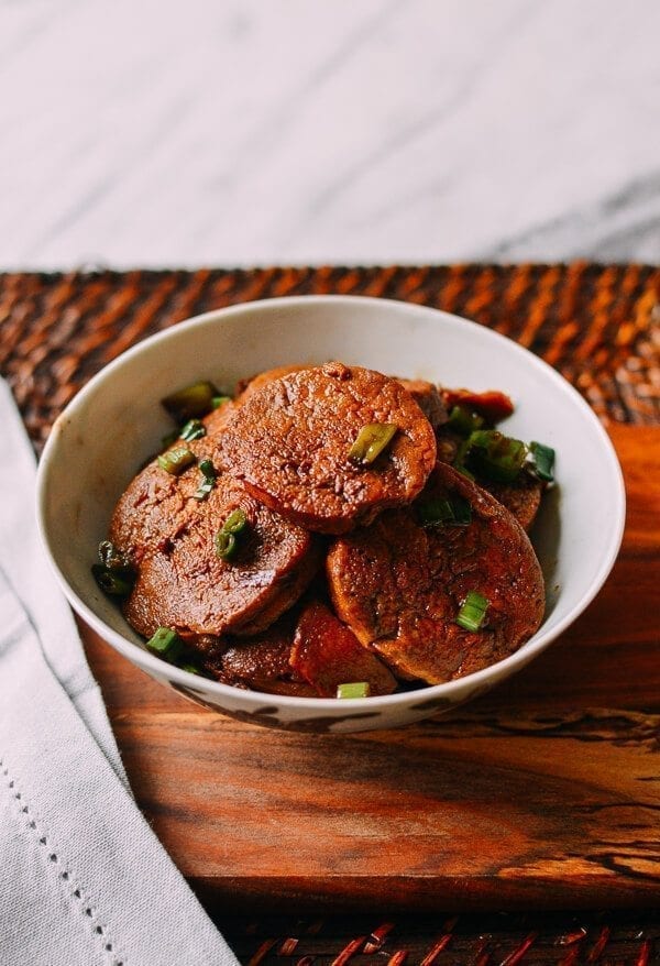 Braised Chinese Vegan Chicken, by thewoksoflife.com