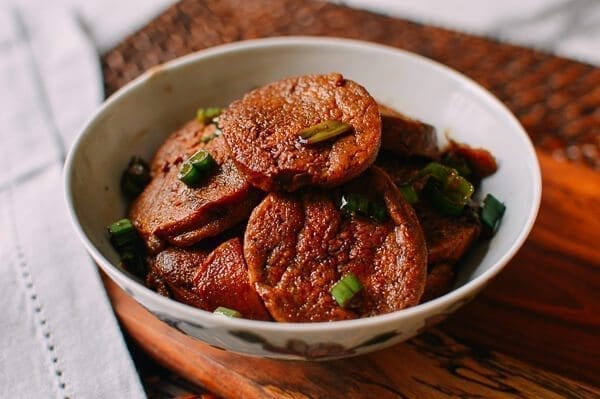Braised Chinese Vegan Chicken, by thewoksoflife.com