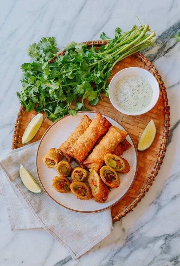 Avocado Egg Rolls, by thewoksoflife.com