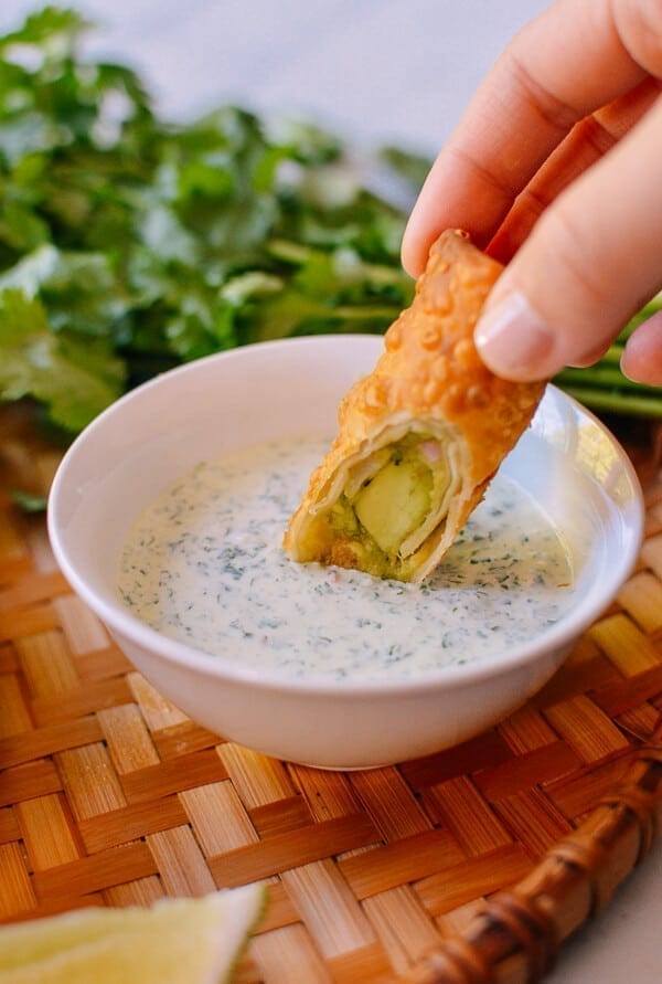Avocado Egg Rolls, by thewoksoflife.com