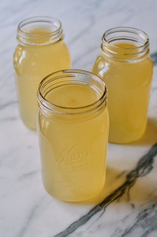 Chicken and Pork Stock, by thewoksoflife.com