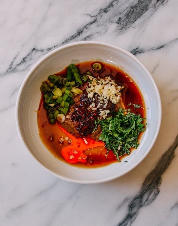 Hot Pot Sauce Noodles, by thewoksoflife.com