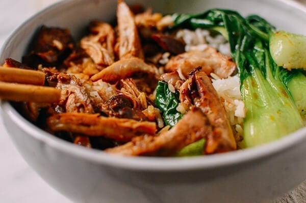 Instant Pot Soy Sauce Chicken Bowls, by thewoksoflife.com