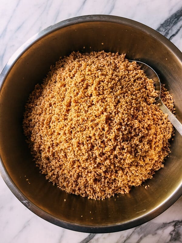 Shanghai Style Pork Zongzi (Sticky Rice Dumplings), by thewoksoflife.com