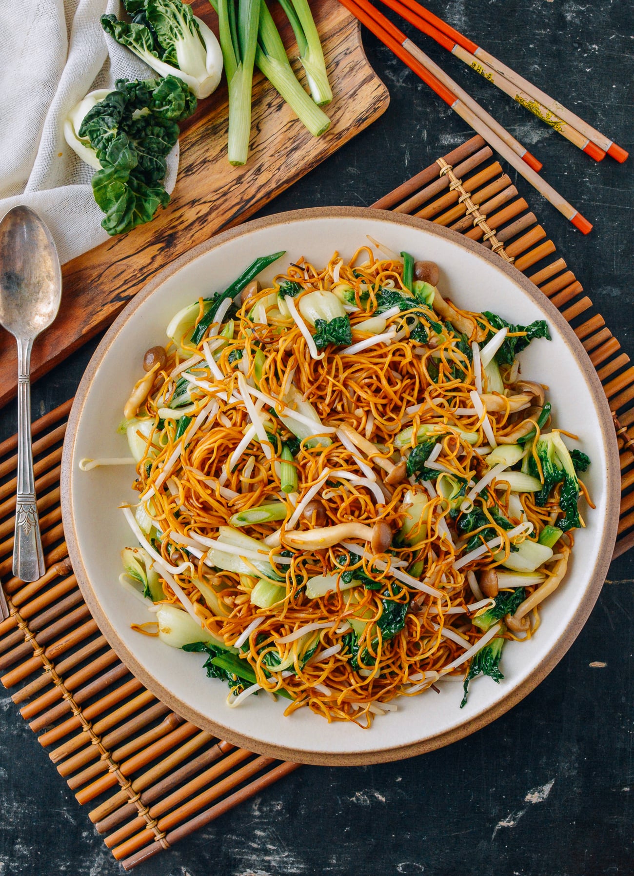 Plate of Vegetable Chow Mein