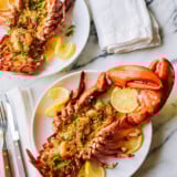 Baked Stuffed Lobster with Shrimp, by thewoksoflife.com