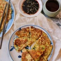 Chinese Zucchini Pancakes, by thewoksoflife.com