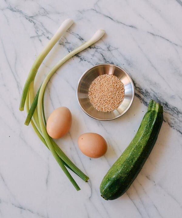 Chinese Zucchini Pancakes, by thewoksoflife.com