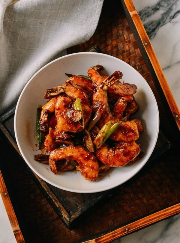 Ketchup Shrimp Stir-fry, by thewoksoflife.com