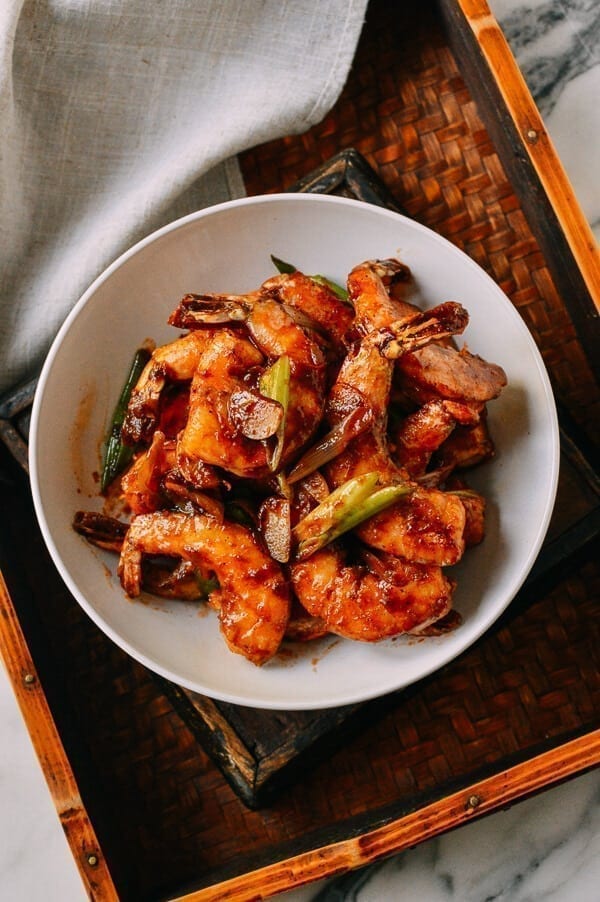 Ketchup Shrimp Stir-fry, by thewoksoflife.com