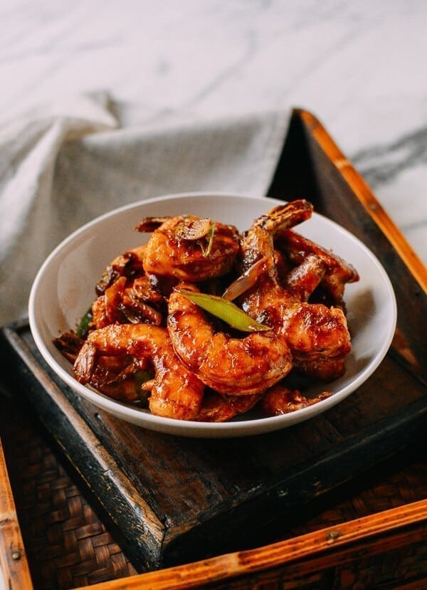 Ketchup Shrimp Stir-fry, by thewoksoflife.com