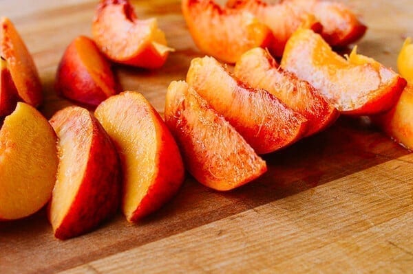 Peach Cake, by thewoksoflife.com