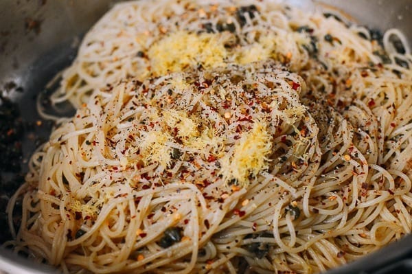 Spaghetti with Breadcrumbs & Anchovies, by thewoksoflife.com