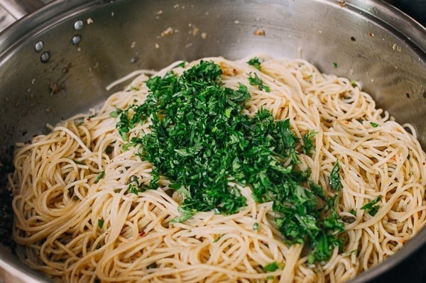 Spaghetti with Breadcrumbs & Anchovies, by thewoksoflife.com