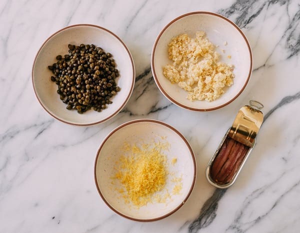 Spaghetti with Breadcrumbs & Anchovies, by thewoksoflife.com