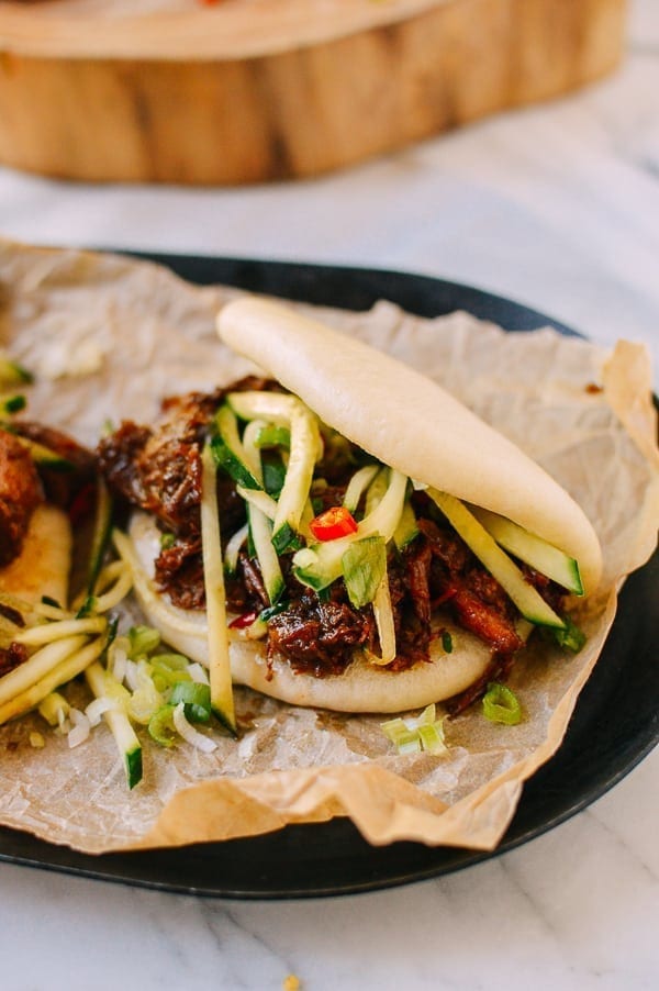 Instant Pot Braised Pork Buns, by thewoksoflife.com