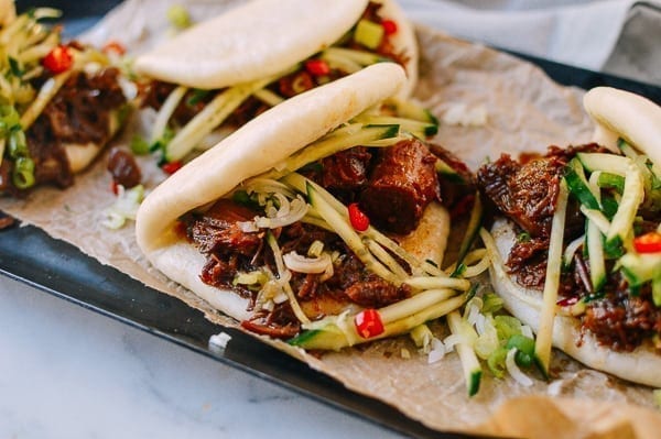 Instant Pot Braised Pork Buns, by thewoksoflife.com