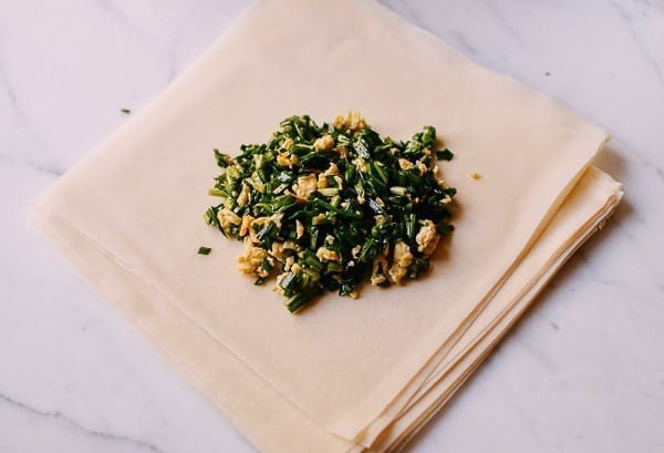 Chinese Garlic Chive "Boxes," by thewoksoflife.com