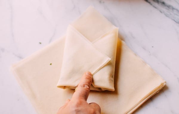 Chinese Garlic Chive "Boxes," by thewoksoflife.com