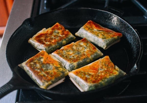 Chinese Garlic Chive "Boxes," by thewoksoflife.com