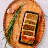 Chinese Garlic Chive "Boxes," by thewoksoflife.com