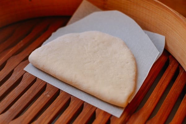 Steamed Lotus Leaf Buns, by thewoksoflife.com