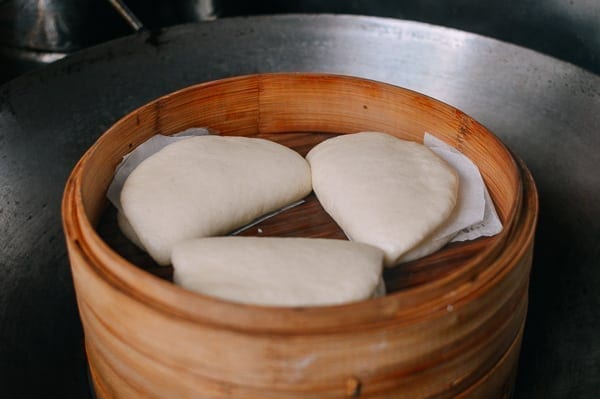 Steamed Lotus Leaf Buns, by thewoksoflife.com