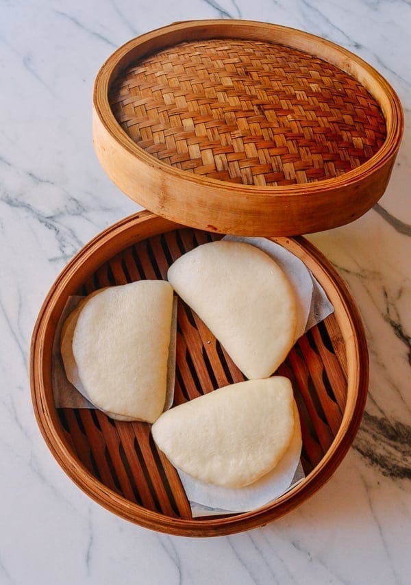 Steamed Lotus Leaf Buns, by thewoksoflife.com