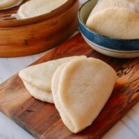 Steamed Lotus Leaf Buns, by thewoksoflife.com