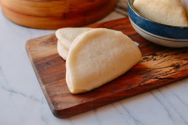 Steamed Lotus Leaf Buns, by thewoksoflife.com