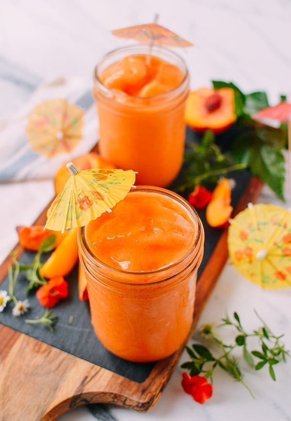 Frozen Peach Daiquiris