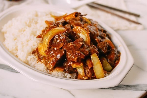 Instant Pot Braised Curry Beef, by thewoksoflife.com