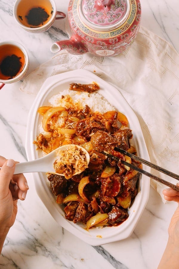 Instant Pot Braised Curry Beef, by thewoksoflife.com