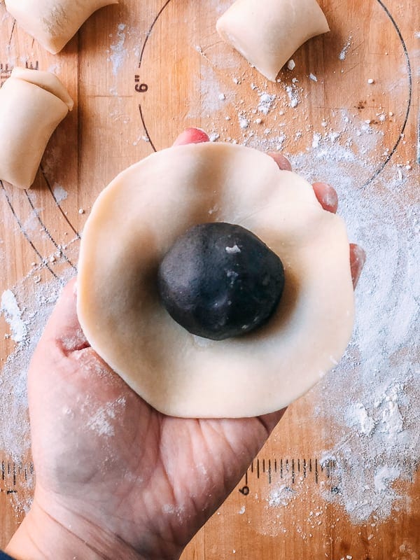 Su-Style Red Bean Mooncakes, by thewoksoflife.com