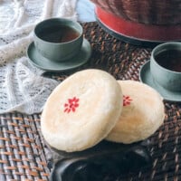 Red Bean Mooncakes (苏式月饼), by thewoksoflife.com
