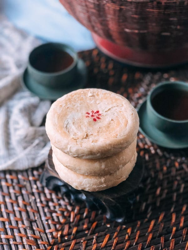 Su-Style Red Bean Mooncakes, by thewoksoflife.com